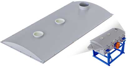 lid cover for vibrating screen