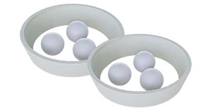 Rubber Ball & Slider for sifter